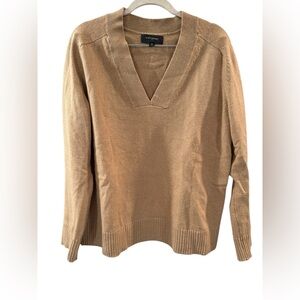Banana Republic Tan V-Neck Sweater